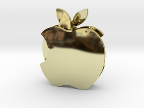 Apple earrings in 18k Gold Plated Brass: Small