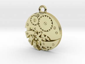 Watch Movement Steampunk Charm/Pendant in 18K Gold Plated