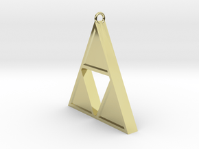 Triforce Pendant in 18K Gold Plated