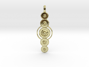 COSMIC PLANETS Designer Jewelry Pendant  in 18K Gold Plated