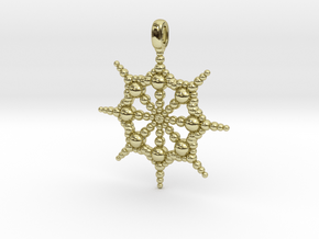 SPHERICAL FOCUS Designer Jewelry Pendant  in 18K Gold Plated