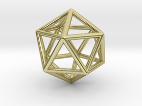 Icosahedron Pendant in 18K Gold Plated