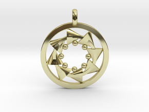 CIRCULAR Motion Designer Jewelry Pendant in 18K Gold Plated