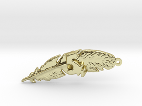 5K FEATHER RUNNERS KEYCHAIN in 18K Gold Plated
