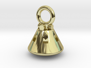 Orion Capsule Pendant in 18K Gold Plated