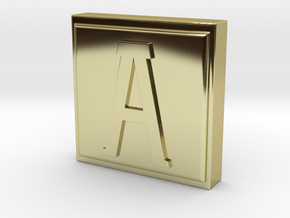 Use an "A" Stamp in 18K Gold Plated