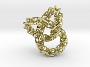 Fused  Interlocked Mobius Infinity Knot Smaller in 18K Gold Plated