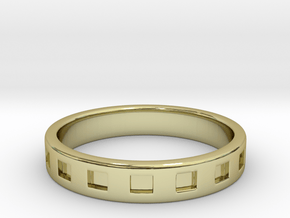 Simple Men's Ring - Size 10.25 in 18K Gold Plated