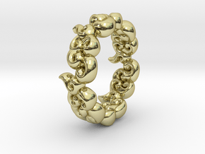 Six Clouds size:6.5-7 in 18K Gold Plated