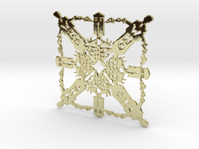 Doctor Who: Tenth Doctor Snowflake in 18K Gold Plated