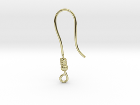 Earring hook v1 in 18K Gold Plated