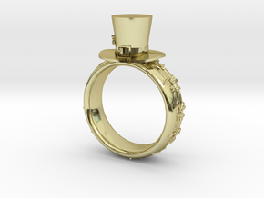 St Patrick's hat ring(size = USA 3.5-4) in 18K Gold Plated