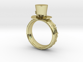 St Patrick's hat ring(size = USA 6) in 18K Gold Plated