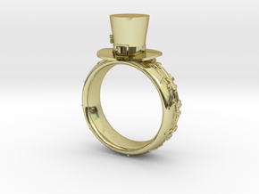St Patrick's hat ring(size = USA 7-7.5) in 18K Gold Plated