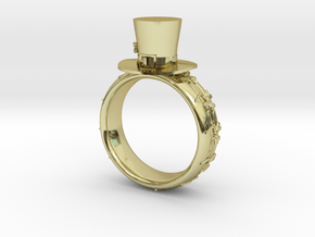 St Patrick's hat ring(size = USA 8) in 18K Gold Plated