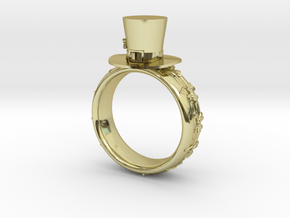 St Patrick's hat ring(size = USA 4-4.5) in 18K Gold Plated