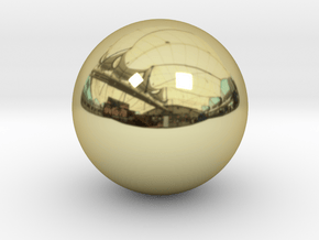 Precious metal sphere in 18K Gold Plated
