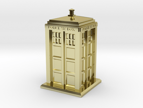 28mm/32mm scale Police Box in 18K Gold Plated