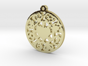 The Wheel of Time Pendant - By Celeste in 18K Gold Plated