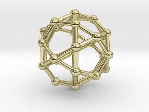 Icosidodecahedron in 18K Gold Plated