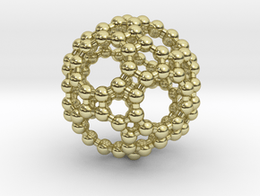 Truncated Icosidodecahedron in 18K Gold Plated