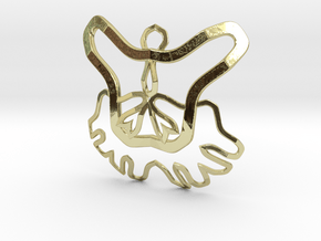 Butterfly Pendant in 18K Gold Plated