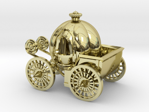 Pumpkin carriage in 18K Gold Plated