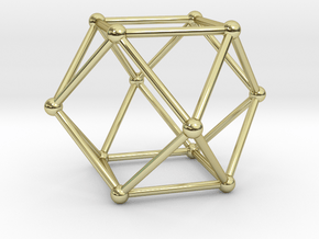 Cuboctahedron in 18K Gold Plated