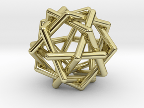 Six Tangled Pentagons in 18K Gold Plated