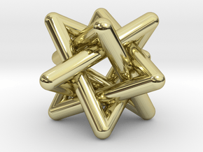 Four Tangled Triangles Medium in 18K Gold Plated