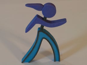 Athletes - Runner Woman in Full Color Sandstone