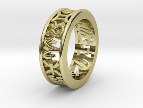 Constellation symbol ring 10-10.5 in 18K Gold Plated