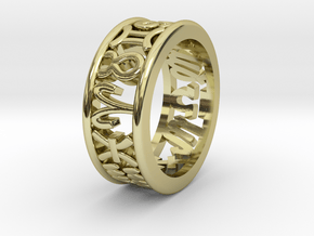 Constellation symbol ring 7.5-8 in 18K Gold Plated