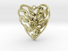 Heart Cage in 18K Gold Plated