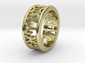 Constellation symbol ring 6.5-7 in 18K Gold Plated