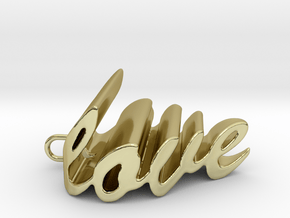 Love Heart Pendant - 25mm in 18K Gold Plated