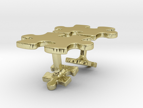 Puzzle Cufflinks in 18K Gold Plated