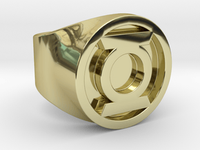 Green Lantern Ring (SIZE 9.5) in 18K Gold Plated