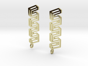 Endless Road Earings in 18K Gold Plated