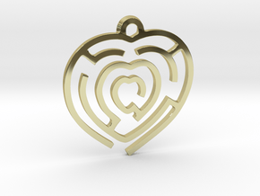 Pendant Mazy Heart  in 18K Gold Plated