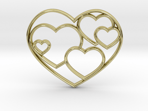 Heart Necklace Sm in 18K Gold Plated