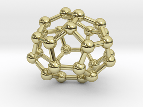 0004 Fullerene c28 d2 in 18K Gold Plated