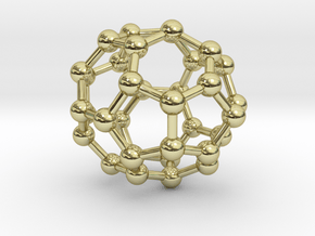 0018 Fullerene c34-3 cs in 18K Gold Plated