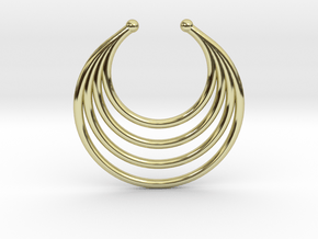 Faux Septum - Dropped Rings (medium) in 18K Gold Plated