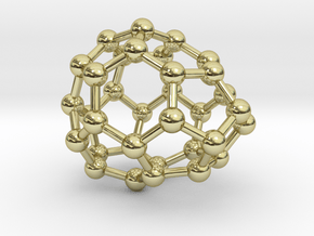 0017 Fullerene c34-2 cs in 18K Gold Plated