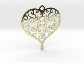 Heart Pendant in 18K Gold Plated