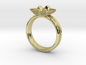 Eggring(size is = USA 5.5) in 18K Gold Plated