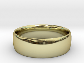 Plain Ring 20 mm x 20mm  in 18K Gold Plated