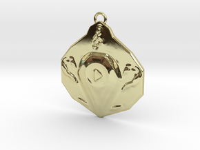 "Play" pendant 1-st edition, "Player" jewelry coll in 18K Gold Plated