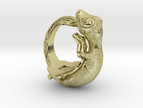 Gecko Size7 in 18K Gold Plated